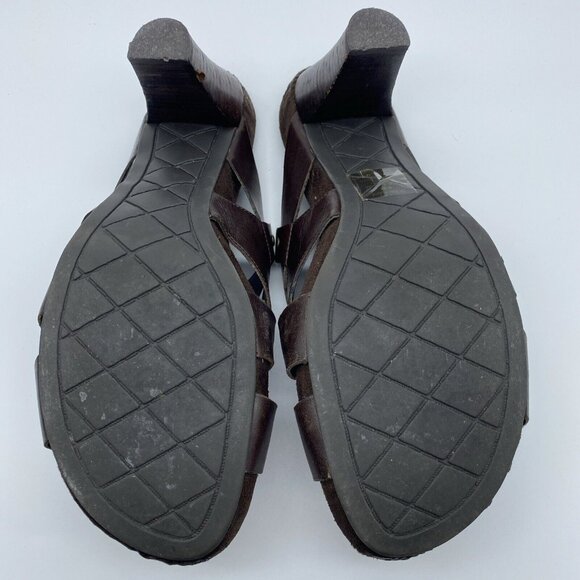 Trueflex Brown Open Toe Sandal Size 8.5 Kohls Box ID 875 - Picture 7 of 11